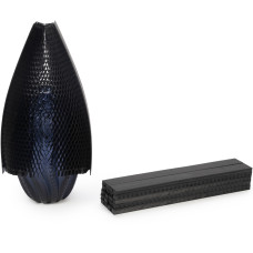 10" Flexi-Hex™ Honeycomb Packing Paper Sleeves, M, Black